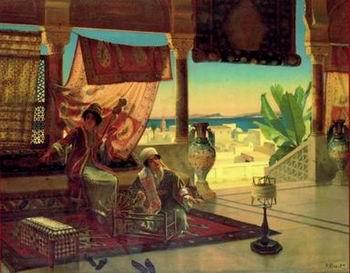 unknow artist Arab or Arabic people and life. Orientalism oil paintings 01 China oil painting art